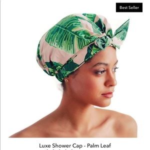 Kitsch palm leaf shower cap/hair cover